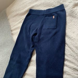 Lunya Navy Blue Knit Jogger Pants